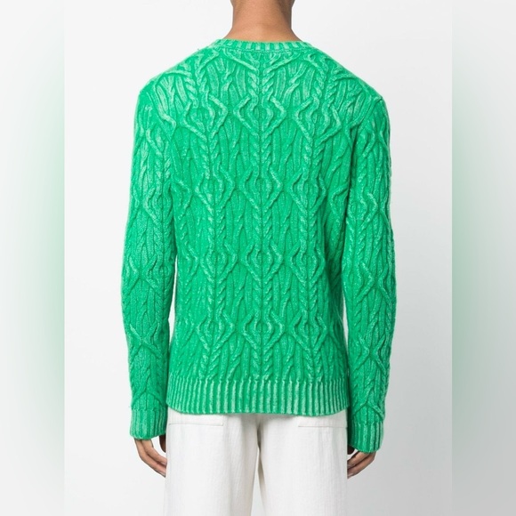 ALTEA NWT XL Gestrickter Pullover Sweater • Italy • Maglia Girocollo Treccia - Picture 12 of 14